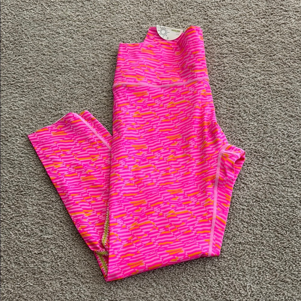Aerie Pink and Orange Leggings